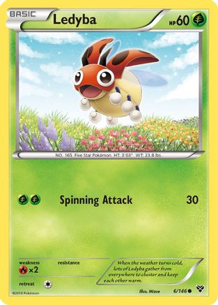 Ledyba (6/146) [XY Base Set] Reverse Holofoil - Common