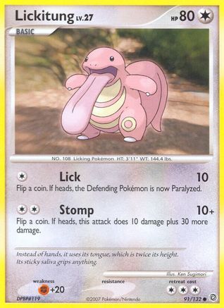 Lickitung (091/132) [Secret Wonders] Reverse Holofoil - Common