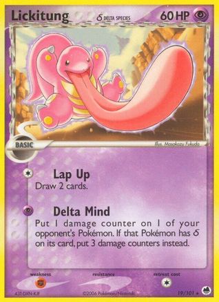 Lickitung (Delta Species) (019/101) [Dragon Frontiers] - Rare