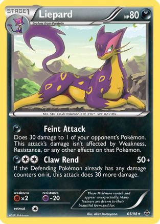 Liepard (65/98) [Emerging Powers] Reverse Holofoil - Rare