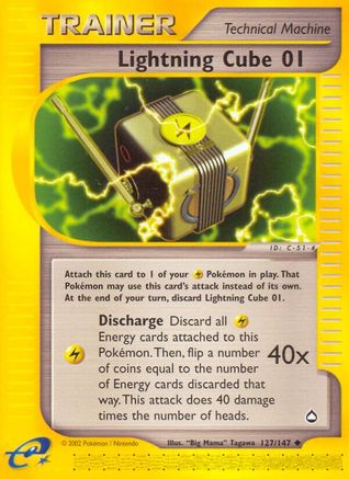 Lightning Cube (127/147) [Aquapolis] - Uncommon
