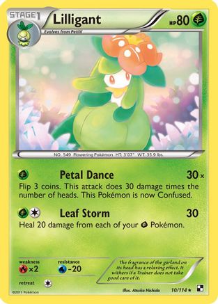 Lilligant (10/114) [Black and White] Reverse Holofoil - Rare