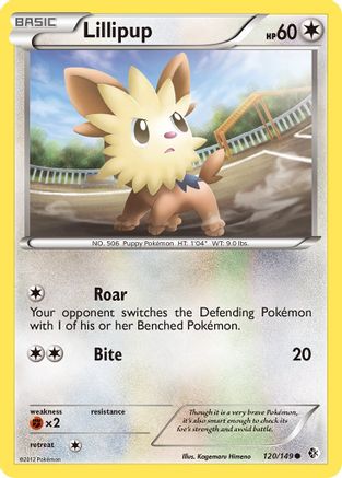 Lillipup (120/149) [Boundaries Crossed] Reverse Holofoil - Common