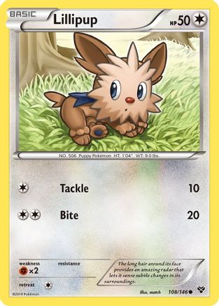 Lillipup (108/146) [XY Base Set] Reverse Holofoil - Common