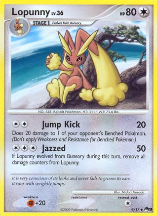 Lopunny (009/17) [POP Series 9] - Uncommon