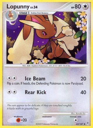Lopunny (063/147) [Supreme Victors] Reverse Holofoil - Uncommon