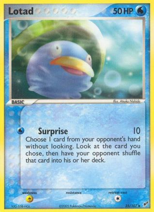 Lotad (35/107) [Deoxys] Reverse Holofoil - Uncommon
