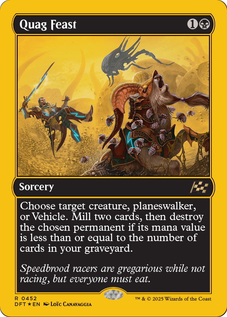 Quag Feast (First-Place Foil) (DFT-452) [Aetherdrift] Foil