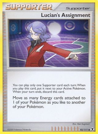 Lucian's Assignment (92/111) [Rising Rivals] Reverse Holofoil - Uncommon