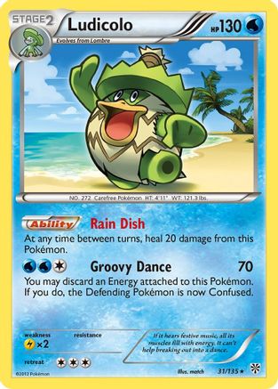 Ludicolo (31/135) [Plasma Storm] Reverse Holofoil - Rare