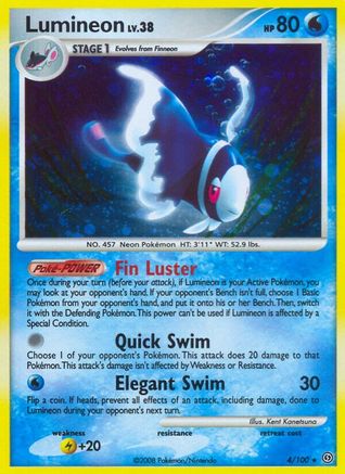 Lumineon (4/100) [Stormfront] Reverse Holofoil - Holo Rare