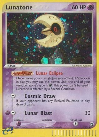 Lunatone (8/100) [Sandstorm] Holofoil - Holo Rare