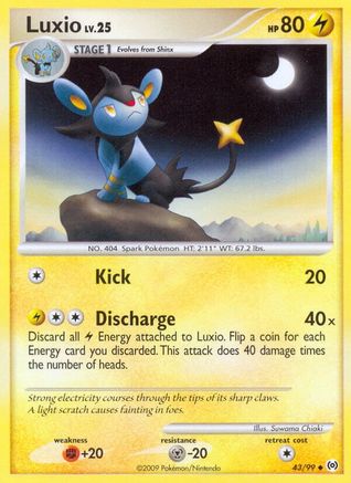 Luxio (043/99) [Arceus] Reverse Holofoil - Uncommon