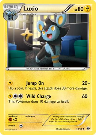 Luxio (44/99) [Next Destinies] Reverse Holofoil - Uncommon