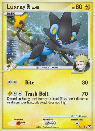 Luxray GL (9/111) [Rising Rivals] Reverse Holofoil - Holo Rare