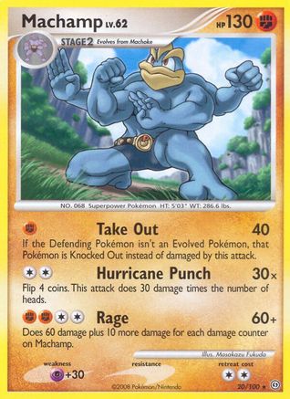 Machamp (20/100) [Stormfront] Reverse Holofoil - Rare
