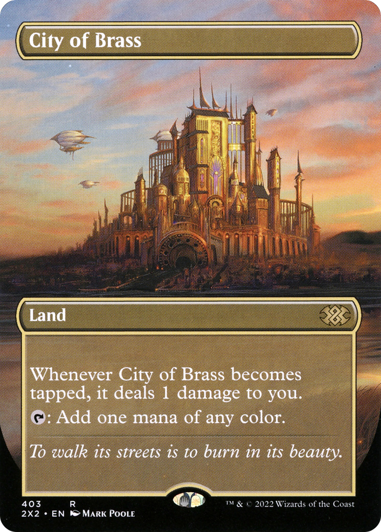 City of Brass (Borderless) (2X2-403) [Double Masters 2022]