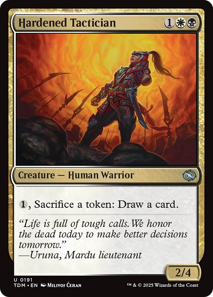 Hardened Tactician (TDM-191) [Tarkir: Dragonstorm] Foil
