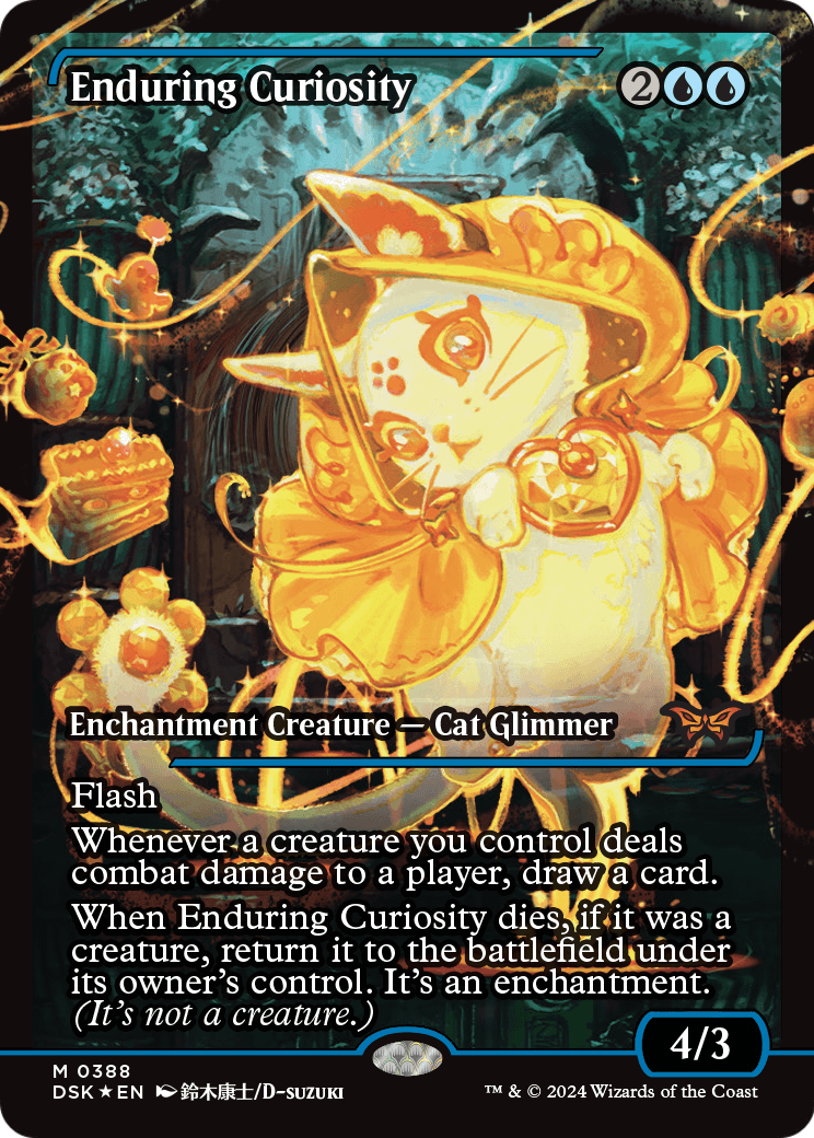 Enduring Curiosity (Showcase) (DSK-388) [Duskmourn: House of Horror] Foil