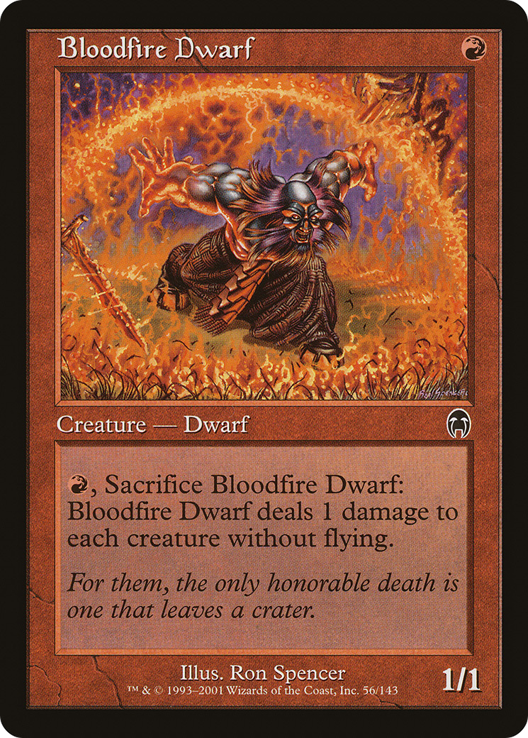 Bloodfire Dwarf (APC-056) [Apocalypse]