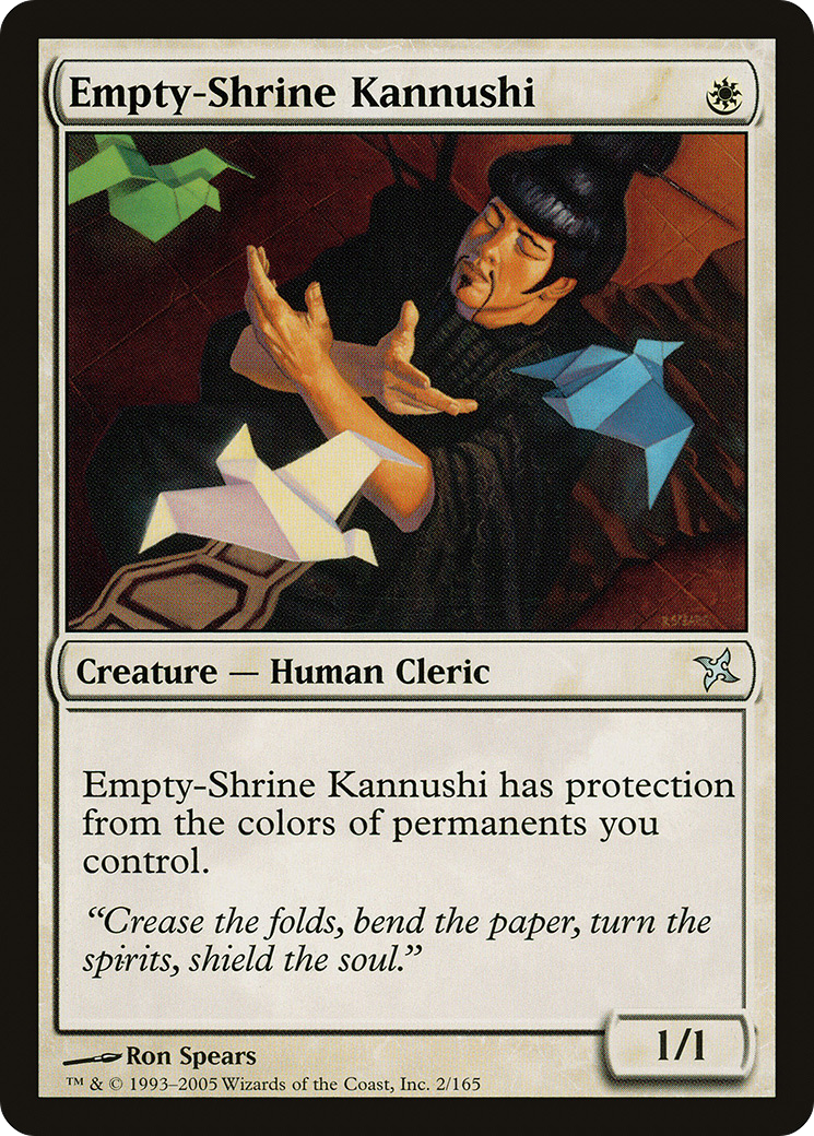 Empty-Shrine Kannushi (BOK-002) [Betrayers of Kamigawa] Foil