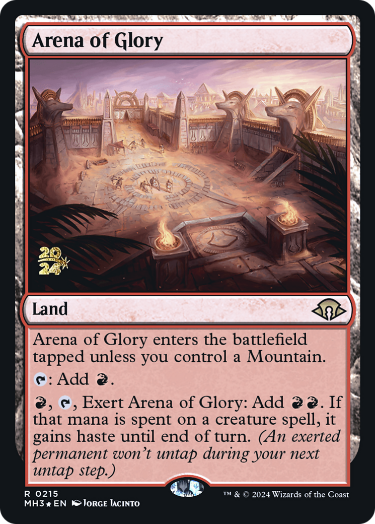 Arena of Glory (PRE-215) [Modern Horizons 3 Promos] Foil
