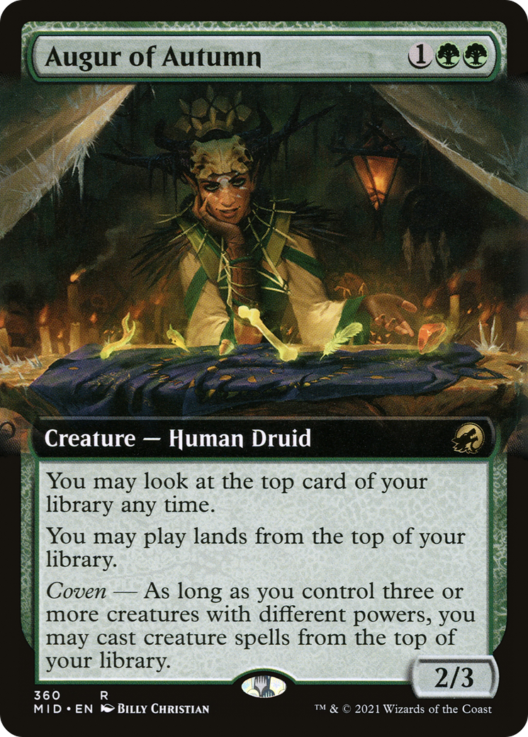 Augur of Autumn (Extended Art) (MID-360) [Innistrad: Midnight Hunt] Foil
