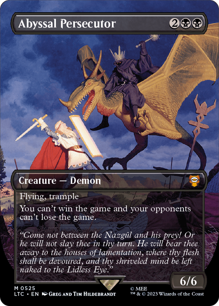 Abyssal Persecutor (Borderless) (LTC-525) [Tales of Middle-earth Commander] Foil