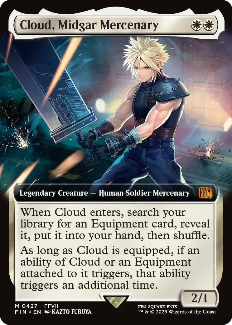 Cloud, Midgar Mercenary (Extended Art) (FIN-427) [FINAL FANTASY] Foil