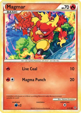 Magmar (52/95) [Unleashed] Reverse Holofoil - Common