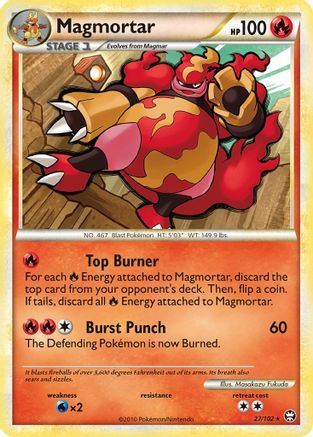 Magmortar (27/102) [Triumphant] Reverse Holofoil - Rare