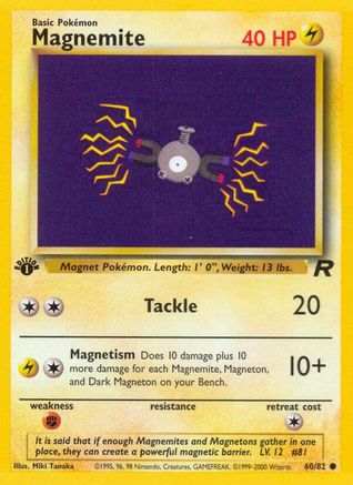 Magnemite (060/82) [Team Rocket] 1st Edition - Common