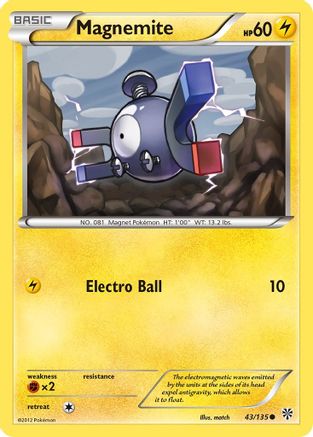 Magnemite (43/135) [Plasma Storm] Reverse Holofoil - Common
