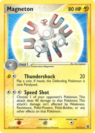 Magneton (027/112) [FireRed & LeafGreen] - Rare