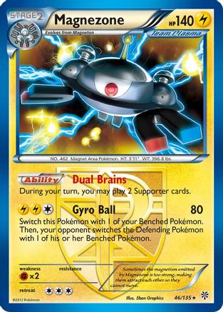 Magnezone (Team Plasma) (046/135) [Plasma Storm] Reverse Holofoil - Holo Rare