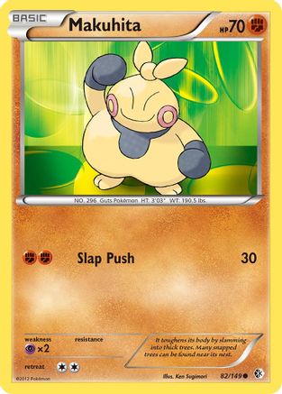 Makuhita (82/149) [Boundaries Crossed] Reverse Holofoil - Common