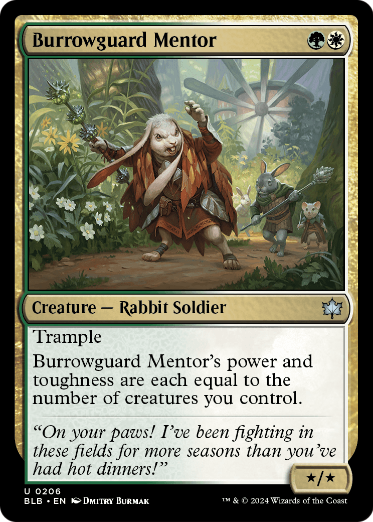 Burrowguard Mentor (BLB-206) [Bloomburrow]