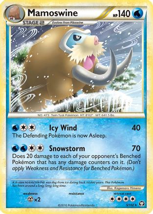 Mamoswine (005/102) [Triumphant] Reverse Holofoil - Holo Rare