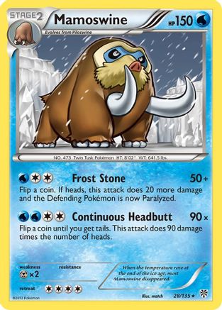 Mamoswine (28/135) [Plasma Storm] Reverse Holofoil - Rare