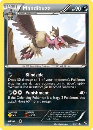 Mandibuzz (73/114) [Black and White] - Rare