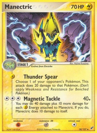 Manectric (38/107) [Deoxys] Reverse Holofoil - Uncommon