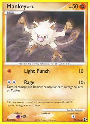 Mankey (79/106) [Great Encounters] Reverse Holofoil - Common