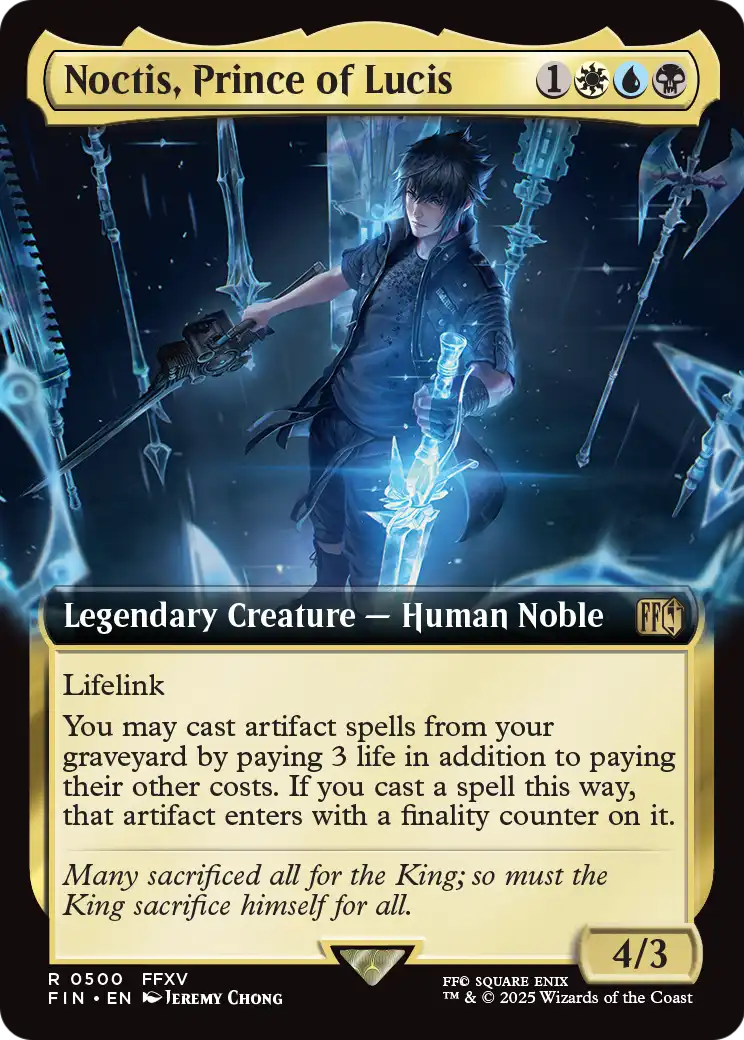Noctis, Prince of Lucis (Extended Art) (FIN-500) [FINAL FANTASY] Foil