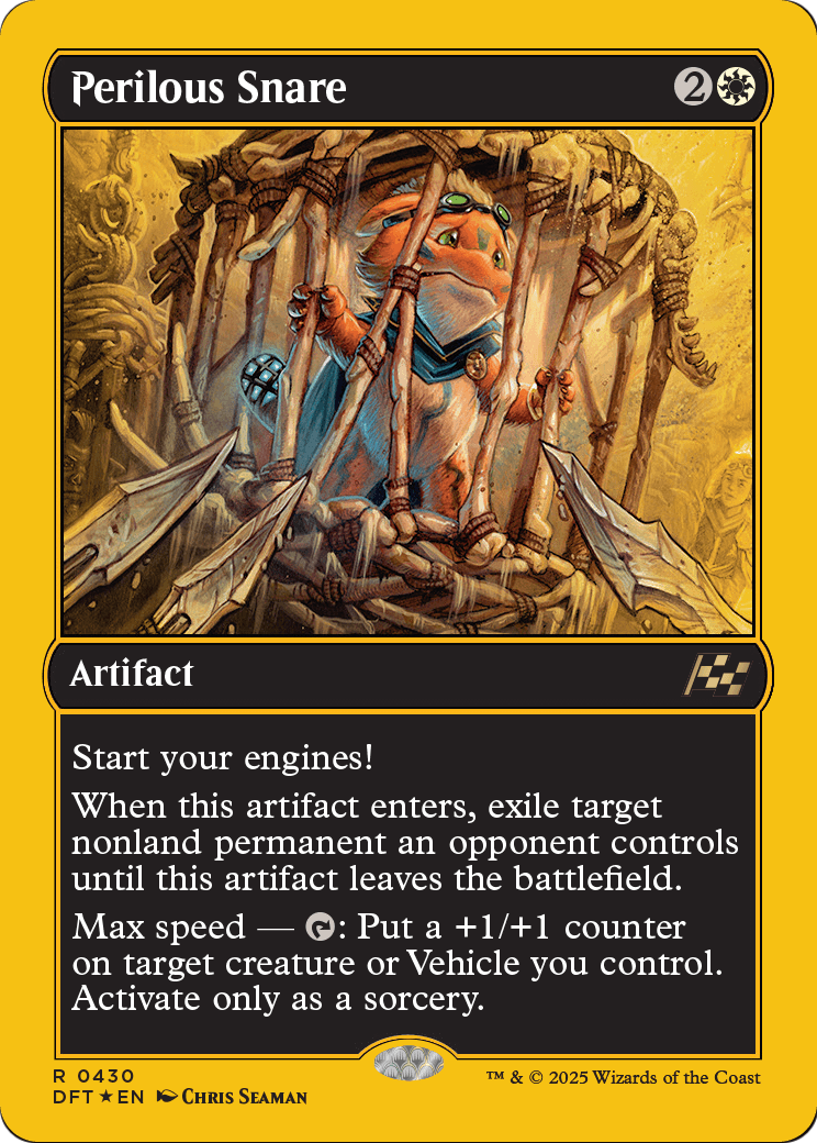 Perilous Snare (First-Place Foil) (DFT-430) [Aetherdrift] Foil