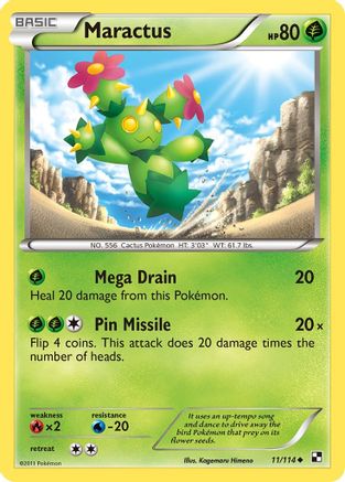 Maractus (11/114) [Black and White] - Uncommon
