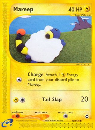 Mareep (093/147) [Aquapolis] Reverse Holofoil - Common