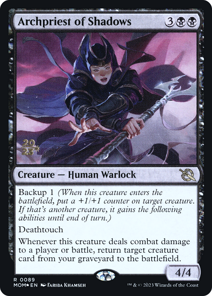 Archpriest of Shadows (PRE-089) [March of the Machine Promos] Foil