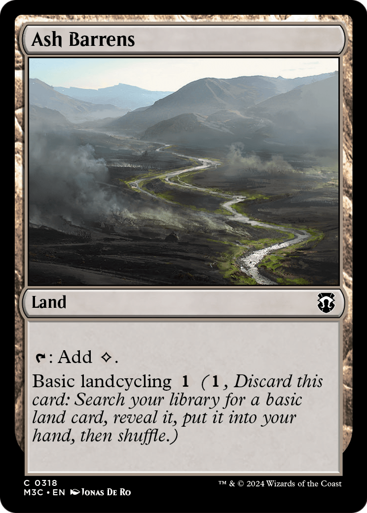 Ash Barrens (M3C-318) [Modern Horizons 3 Commander]