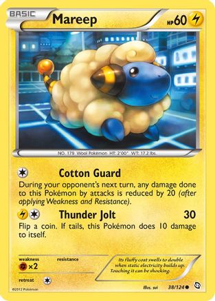 Mareep (038/124) [Dragons Exalted] Reverse Holofoil - Common