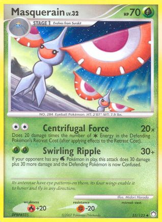 Masquerain (55/123) [Mysterious Treasures] Reverse Holofoil - Uncommon